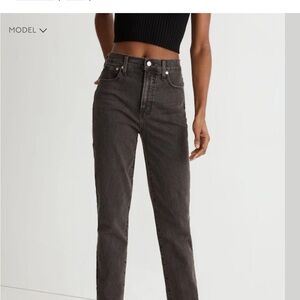 Madewell Perfect Vintage Washed Black Jeans